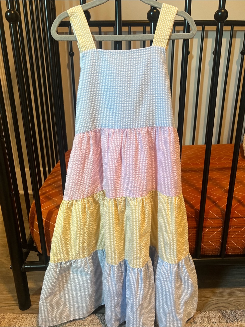Gingham maxi dress